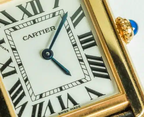 Cartier Watch Face Close Up