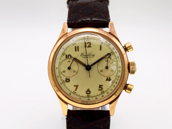 C1946 18ct Rose Gold Breitling Premier Watch