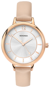 Sekonda Watch Servicing - rose gold and beige strap