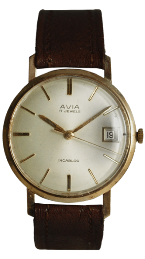 Avia Watch Repairs - vintage brown leather
