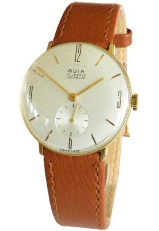 Avia Watch Repairs Hero - vintage brown leather