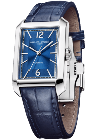Baume and Mercier Watch Repair Hero - Navy leather strap
