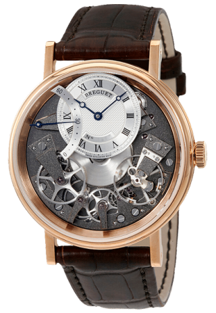 Breguet Watch Repairs - brown leather and exposed face