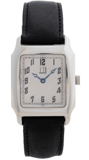 Dunhill watch servicing - black leather strap
