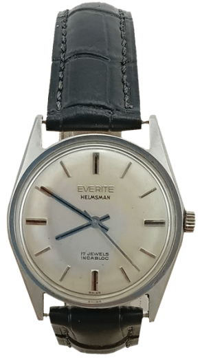 Everite Watch Servicing - Everite Helmsman black leather