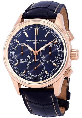Frederique Constant Watch Repairs - rose gold and navy blue
