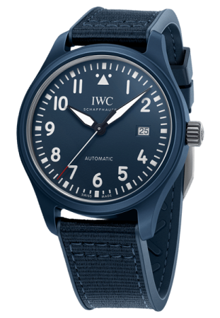IWC Watch Repairs - Navy blue rubber and fabric strap