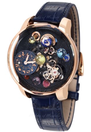 Jacob & Co Watch Repairs - Planet face watch with navy strap