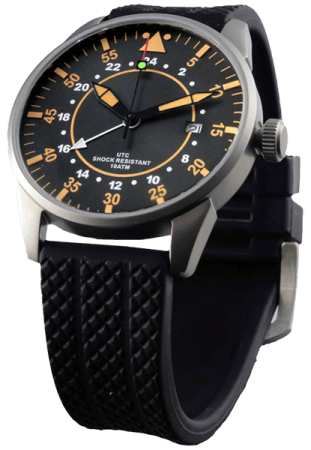 MWC Watch Repairs - Shock Resistant black rubber strap
