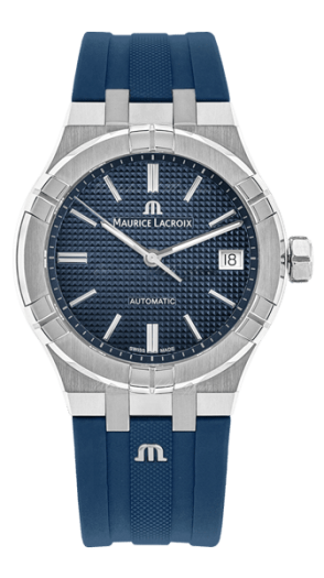 Maurice Lacroix Watch Servicing - blue rubber strap