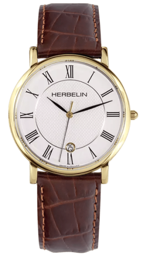 Michel Herbelin Watch Servicing - brown leather