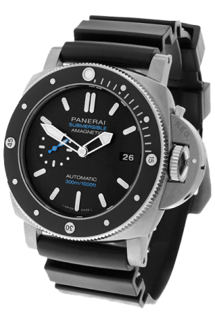 Panerai watch repairs - Submersible Amagnetic Automatic black