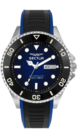 Sector watch servicing - Automatic Sector blue and black