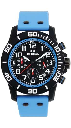 TW Steel Watch Servicing - Blue strap and black case
