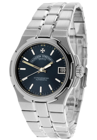 Vacheron Constantin Watch Repairs - chrome bracelet and black face